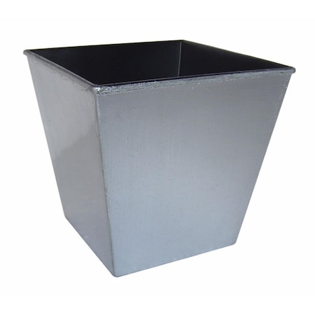Cheungs 5.25 in. Square Planter with A Tapered Body - Silver PP-108SV